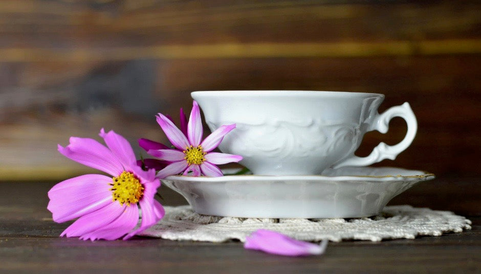 Cup of loose leaf tea