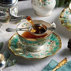 Teacups and saucers|High Tea with Harriet