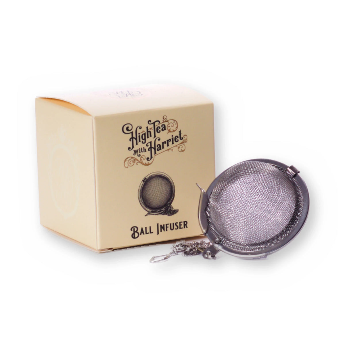 Ball Infuser in its High Tea with Harriet gift box