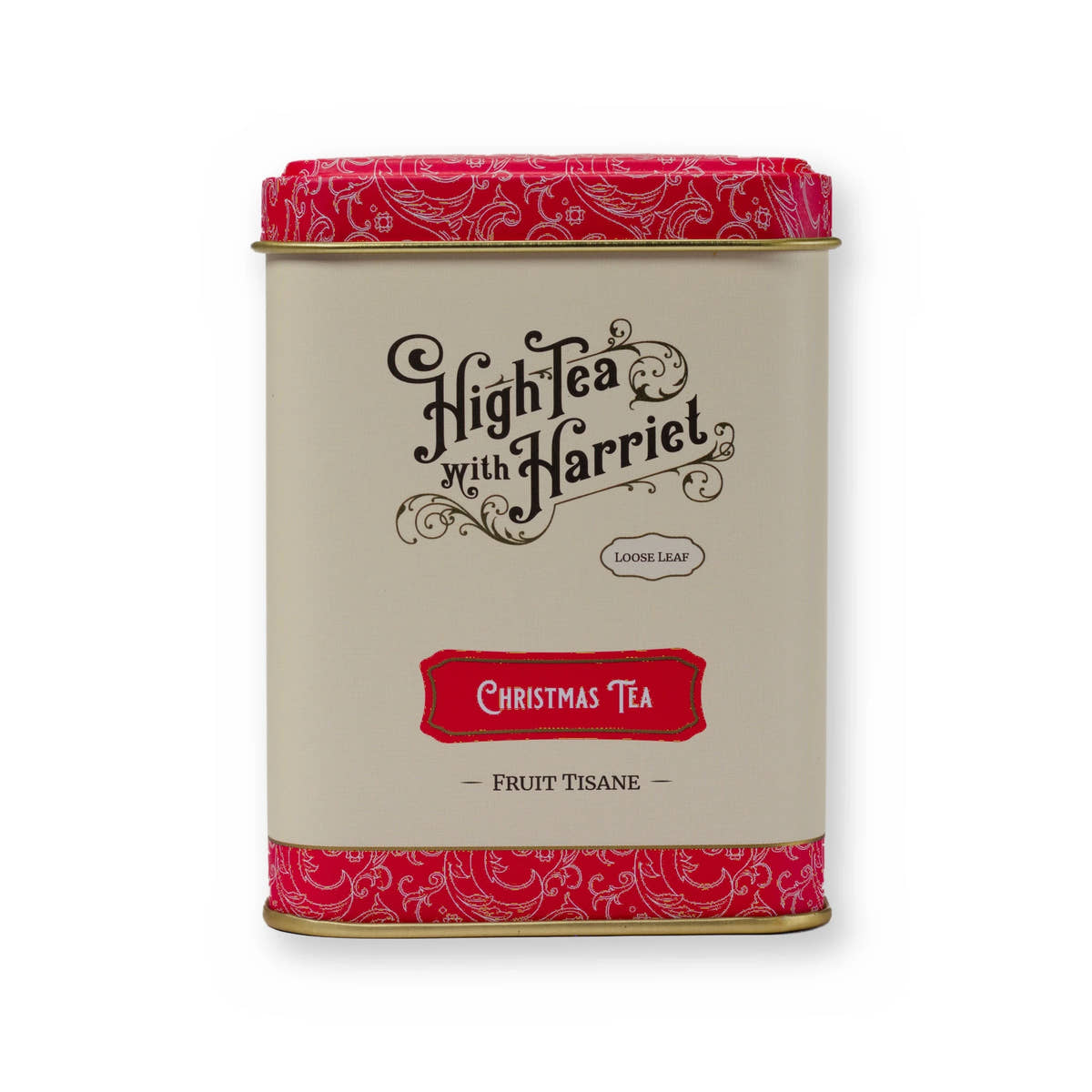 Christmas Tea fruity & festive fruit tisane, small tin, front