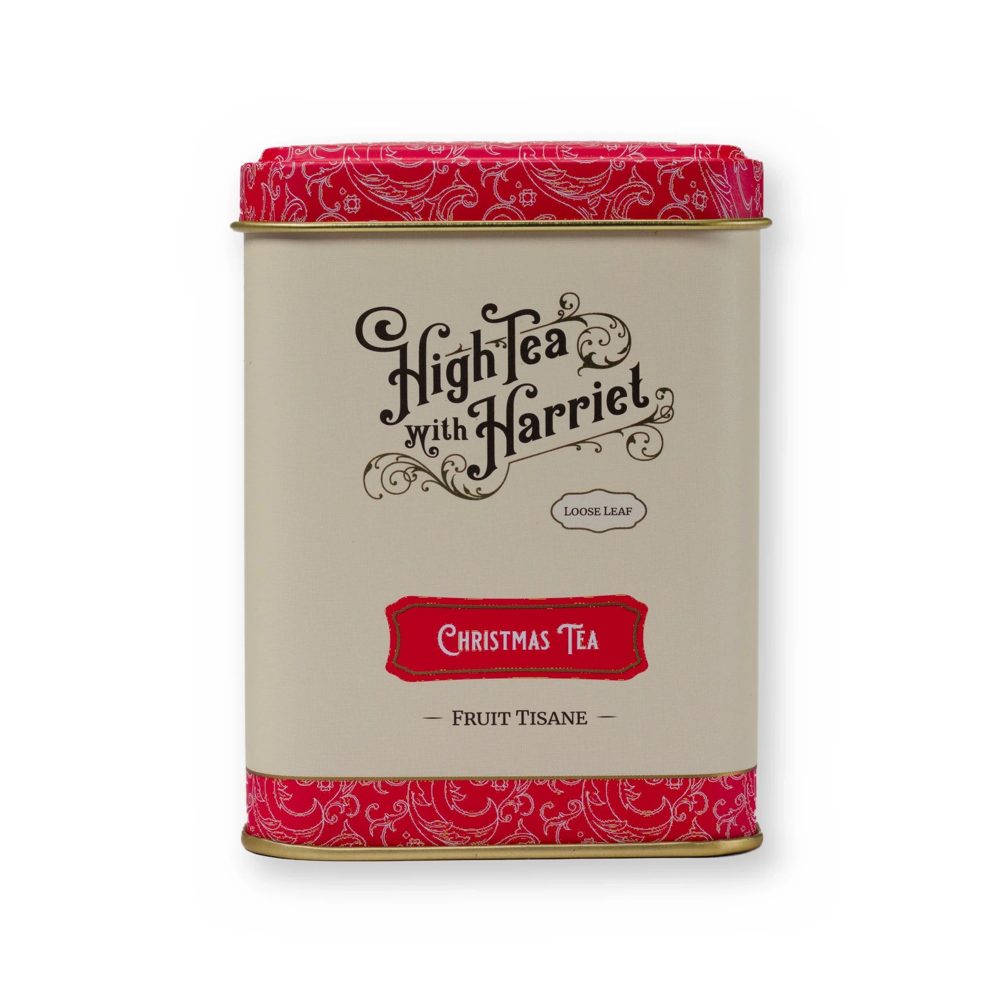 Christmas Tea fruity & festive fruit tisane, small tin, front