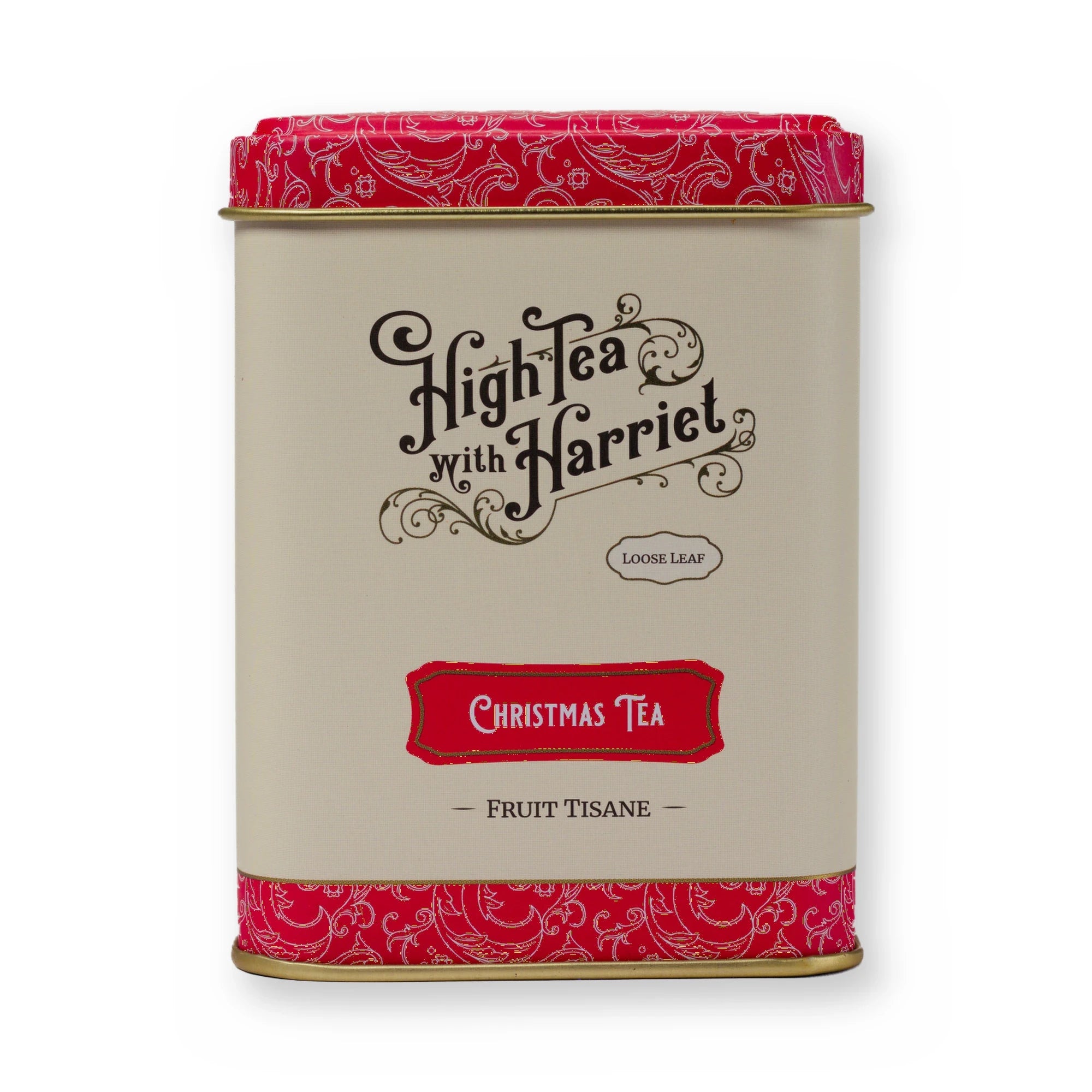 Christmas Tea fruity & festive fruit tisane, small tin, front