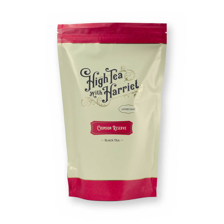 Crimson Reserve smooth & strong black tea, pouch, front