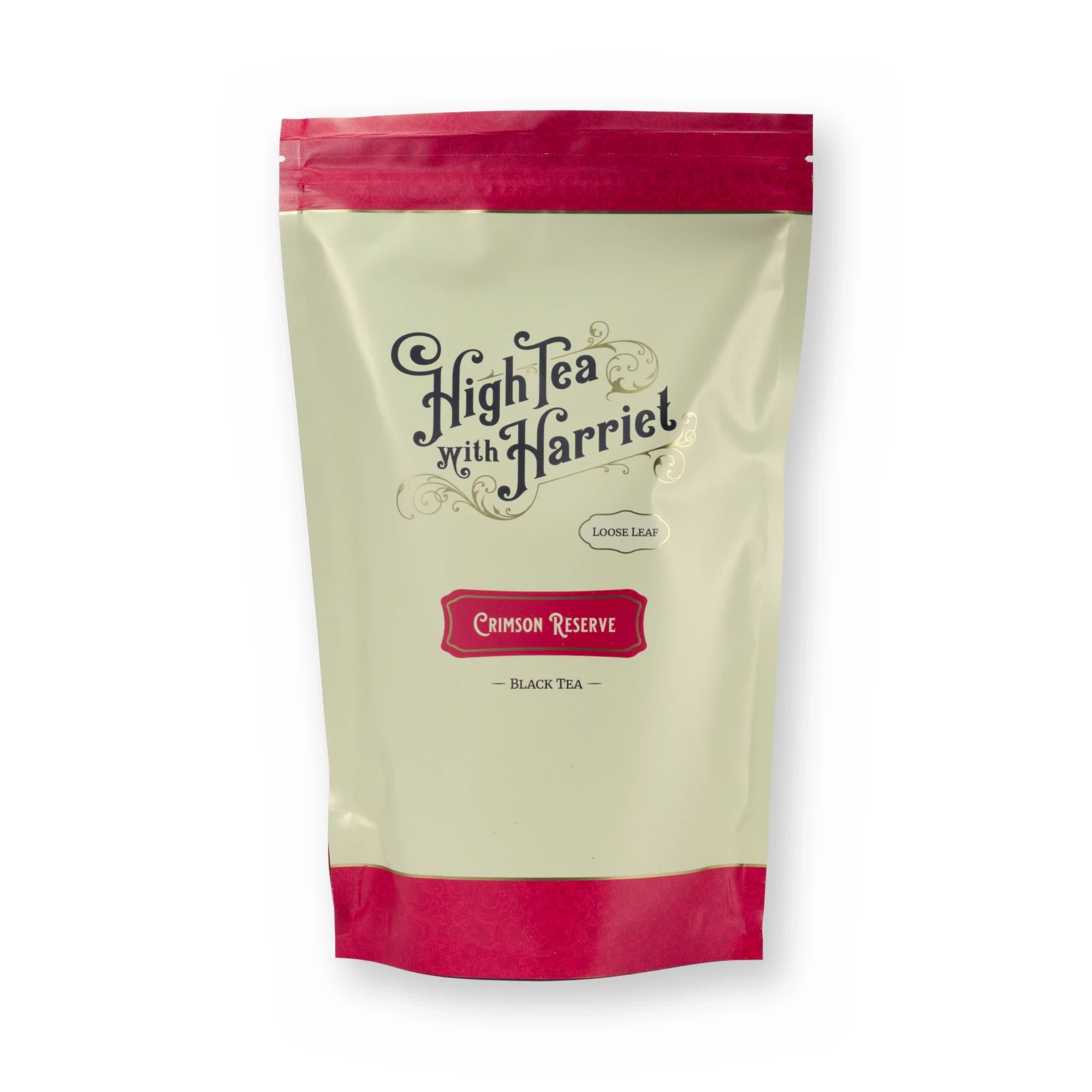 Crimson Reserve smooth & strong black tea, pouch, front