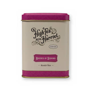 Duchess of Bedford floral & creamy black tea, small tin, front