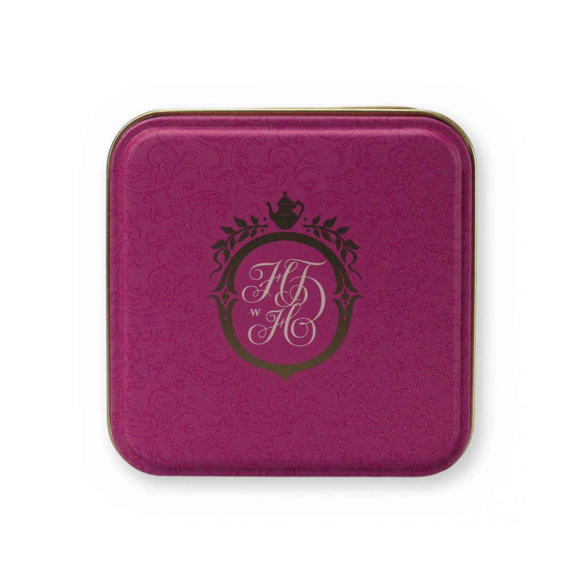 Duchess of Bedford floral & creamy black tea, small tin, lid from above