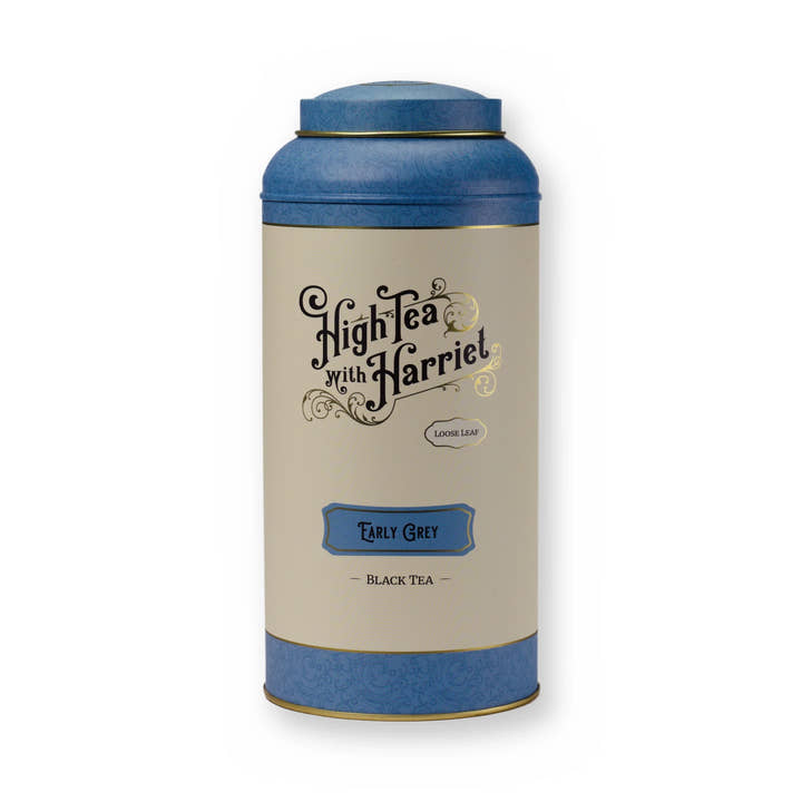 Earl Grey bright & citrusy black tea, large tin, front