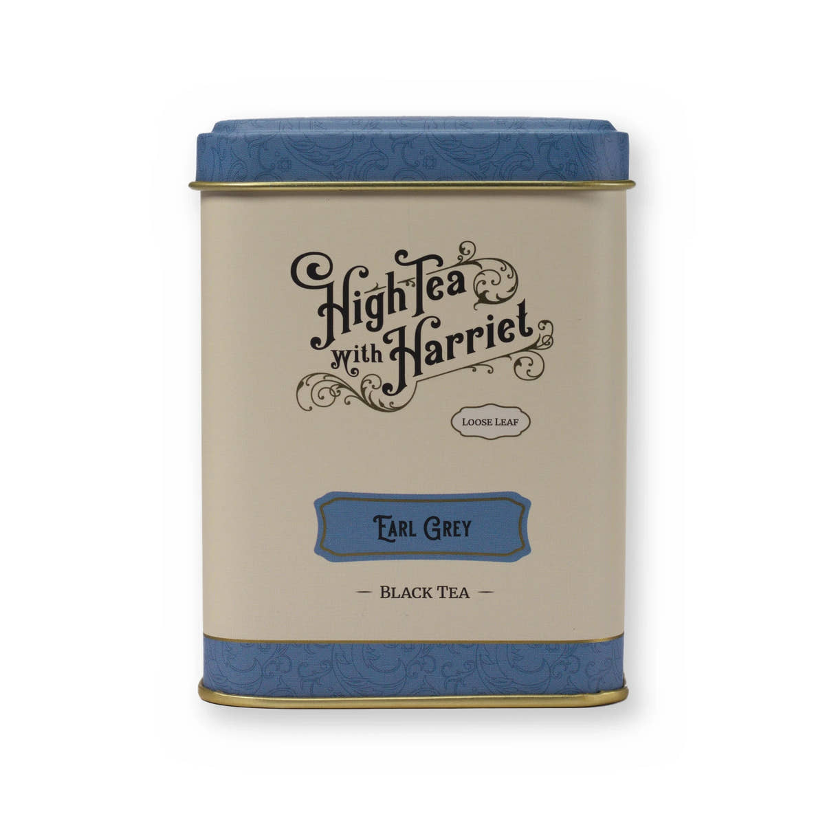 Earl Grey bright & citrusy black tea, small tin, front