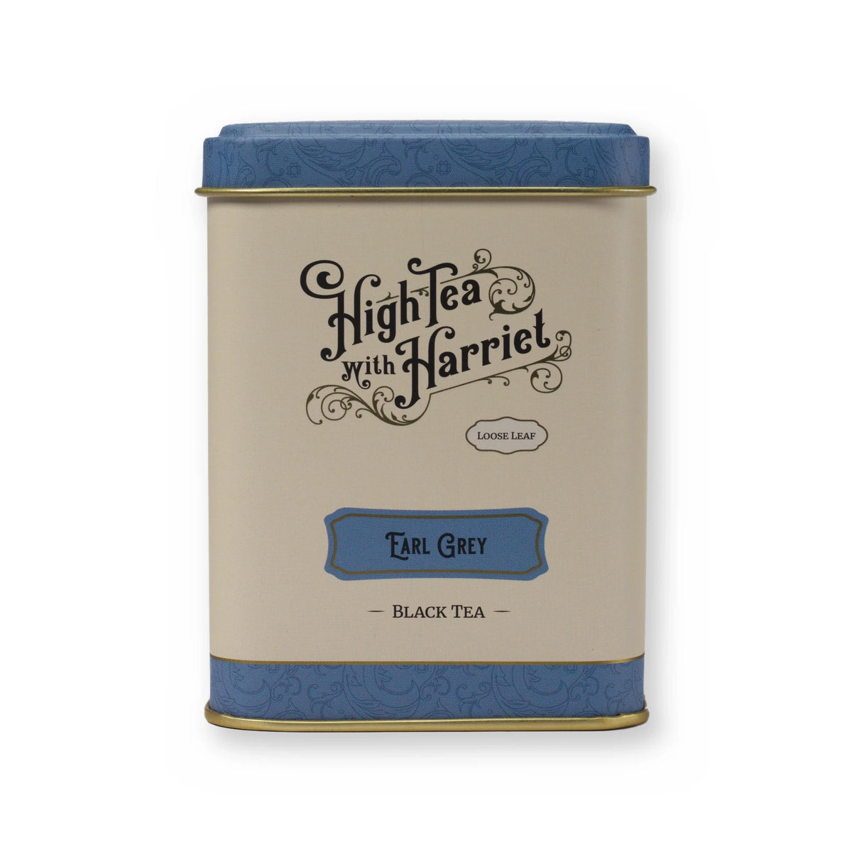 Earl Grey bright & citrusy black tea, small tin, front