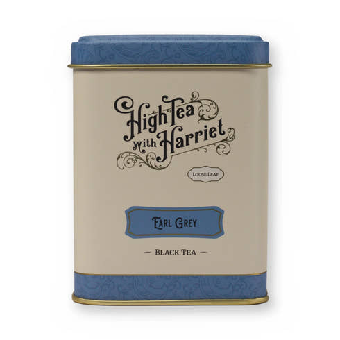 Earl Grey bright & citrusy black tea, small tin, front