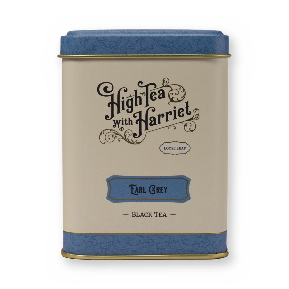 Earl Grey bright & citrusy black tea, small tin, front