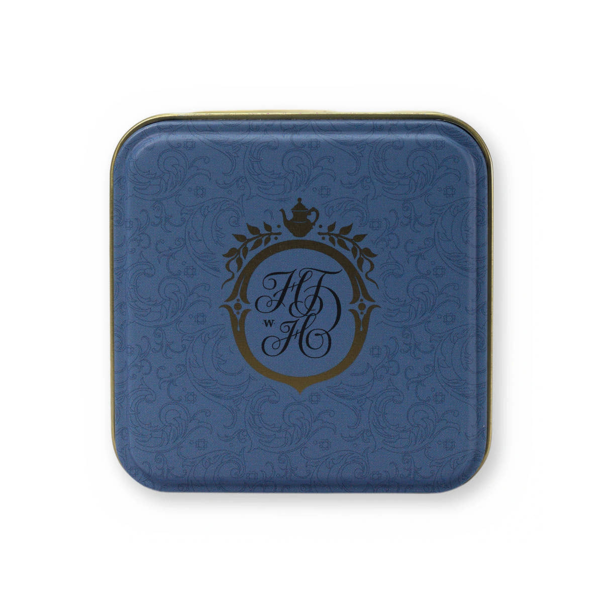 Earl Grey bright & citrusy black tea, small tin, lid from above