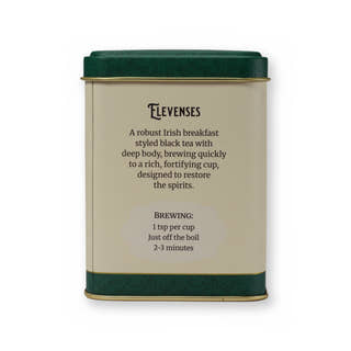 Elevenses bold & velvety black tea, small tin, back