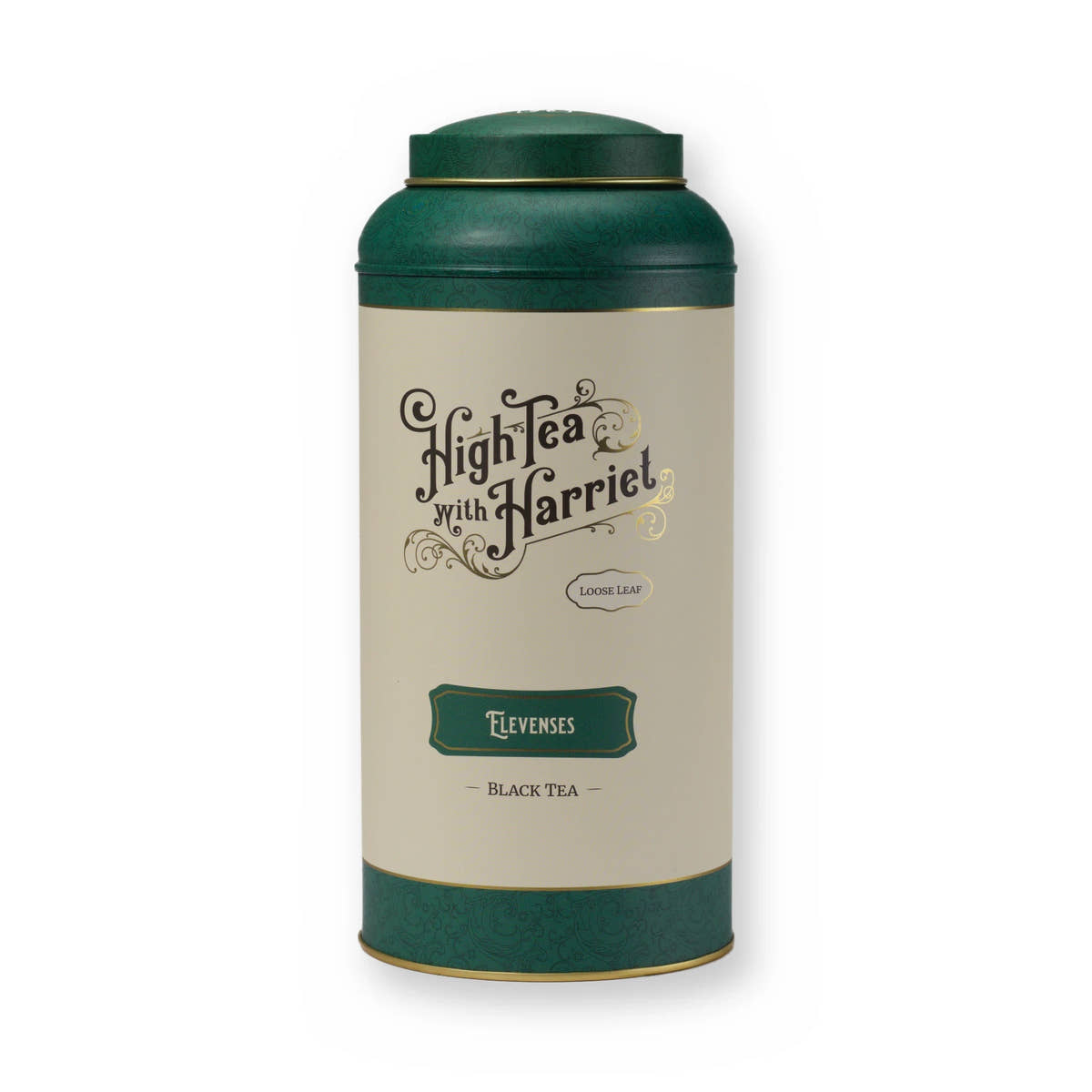 Empty Elevenses tin, large tin, front