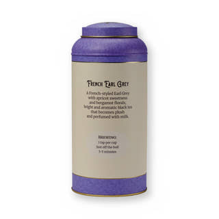 Empty French Earl Grey tin, large tin, back