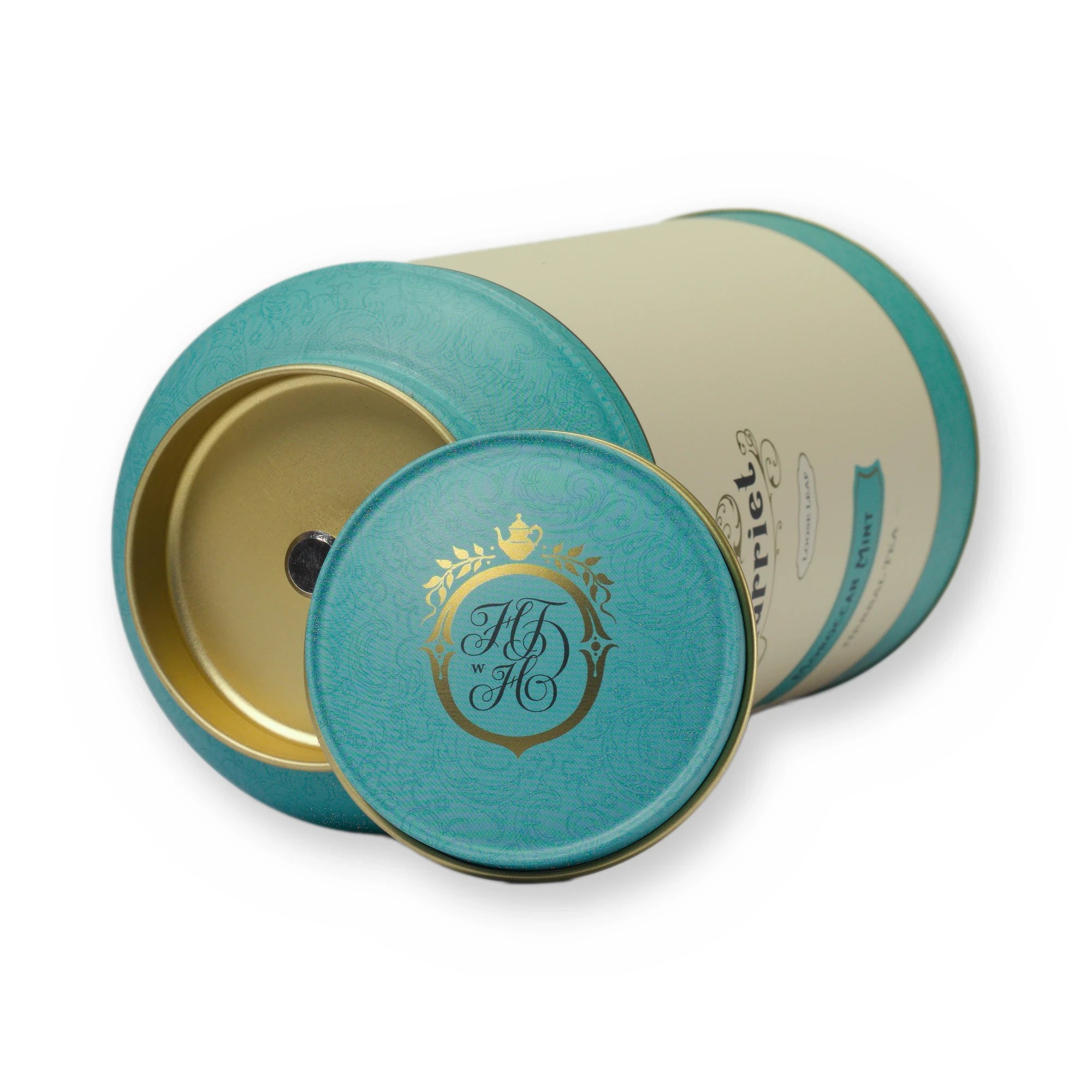Empty Moroccan Mint tin, large tin, lid