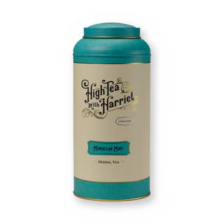 Empty Moroccan Mint tin, large tin, front