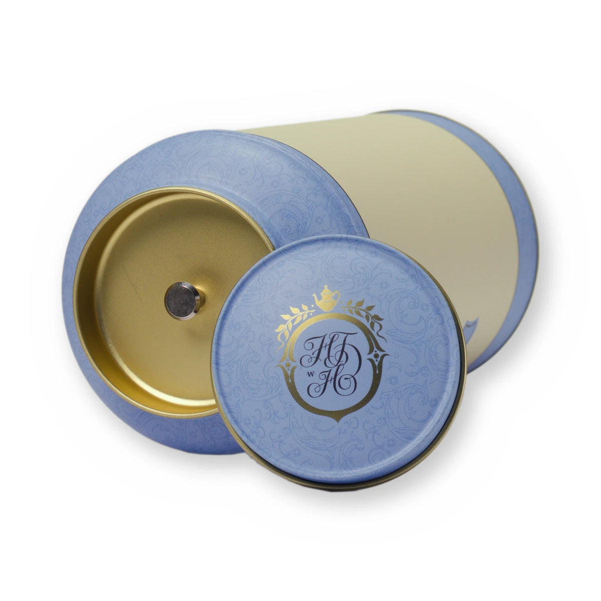 Empty White Night tin, large tin, lid