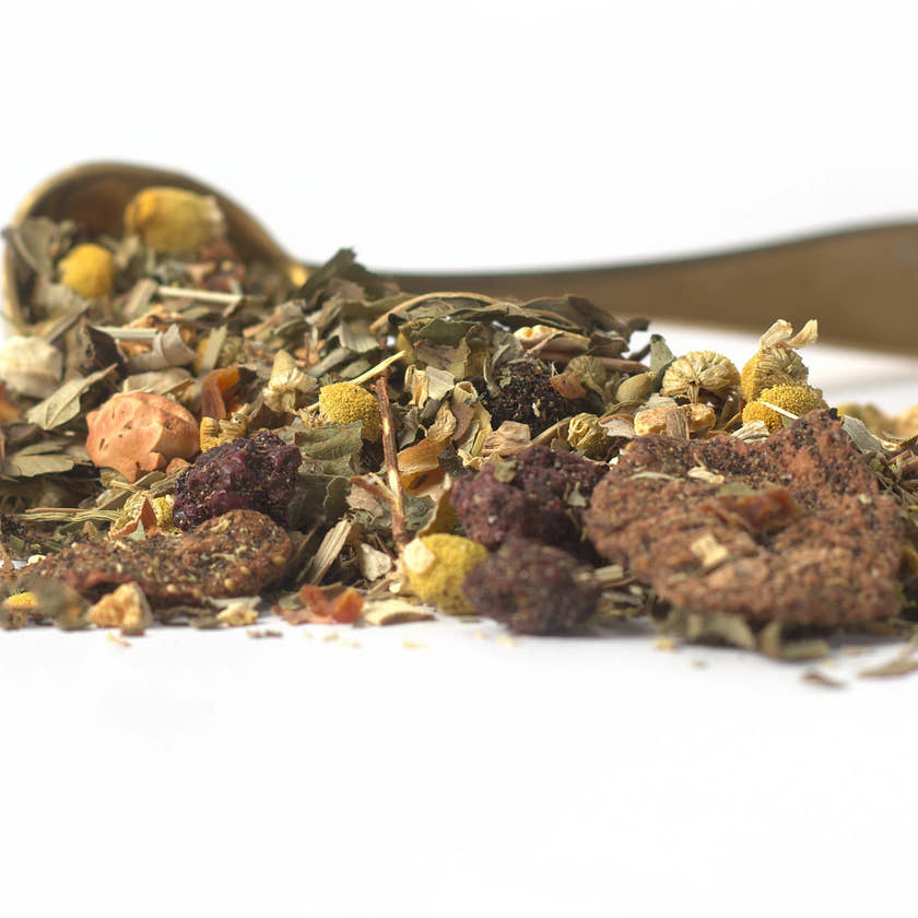 Fields of Gold chamomile & fruit herbal tea, loose leaf