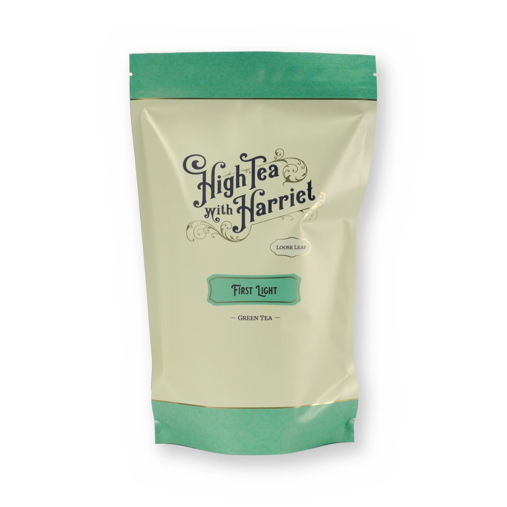 First Light lemongrass & mint green tea, pouch, front