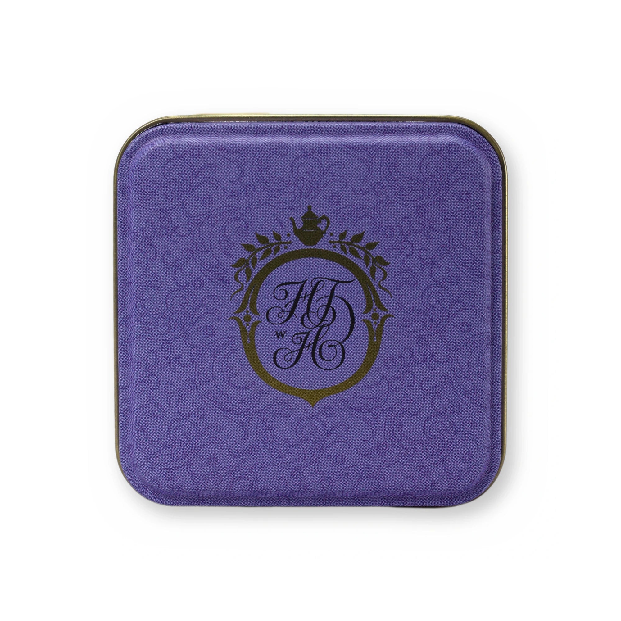 French Earl Grey apricot & floral black tea, small tin, lid from above