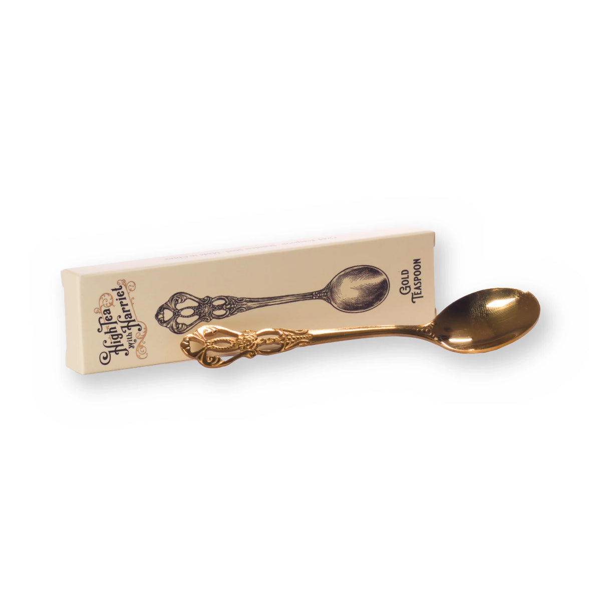 Gold Teaspoon in its High Tea with Harriet gift box