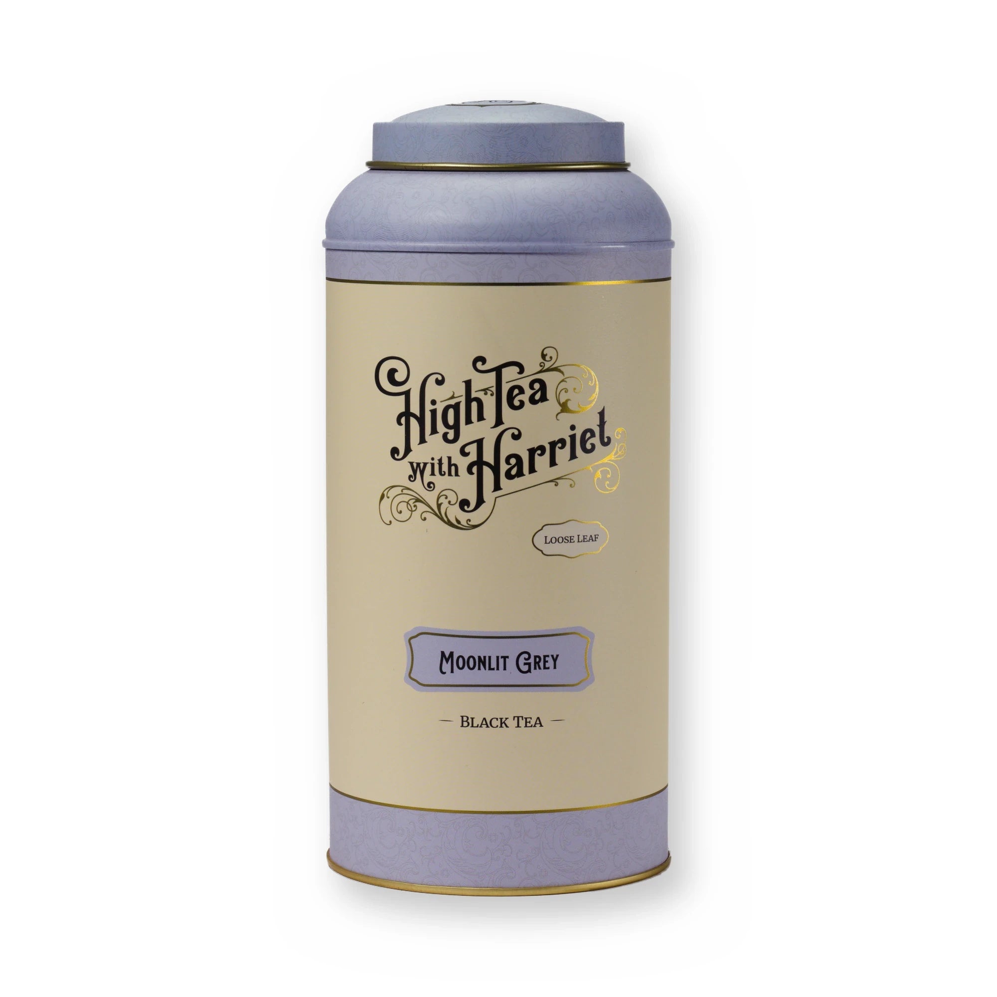 Moonlit Grey earl grey cream black tea, large tin, front