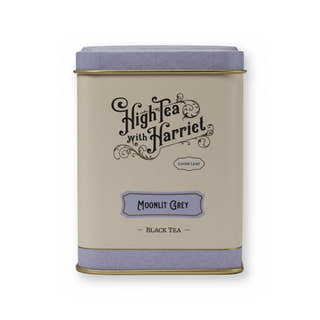 Moonlit Grey earl grey cream black tea, small tin, front