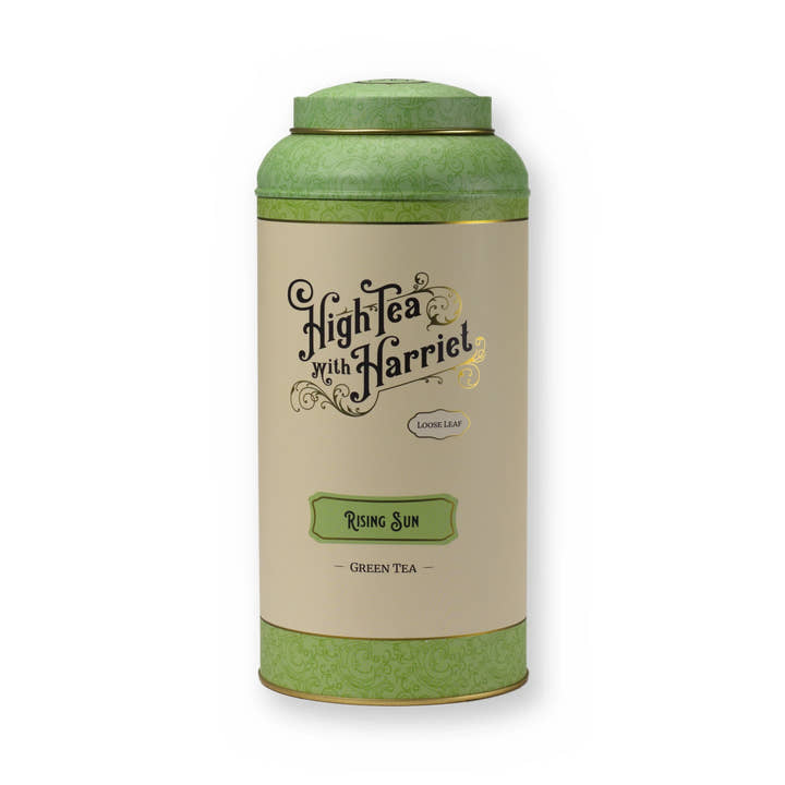 Rising Sun pineapple & blossom green tea, large tin, front