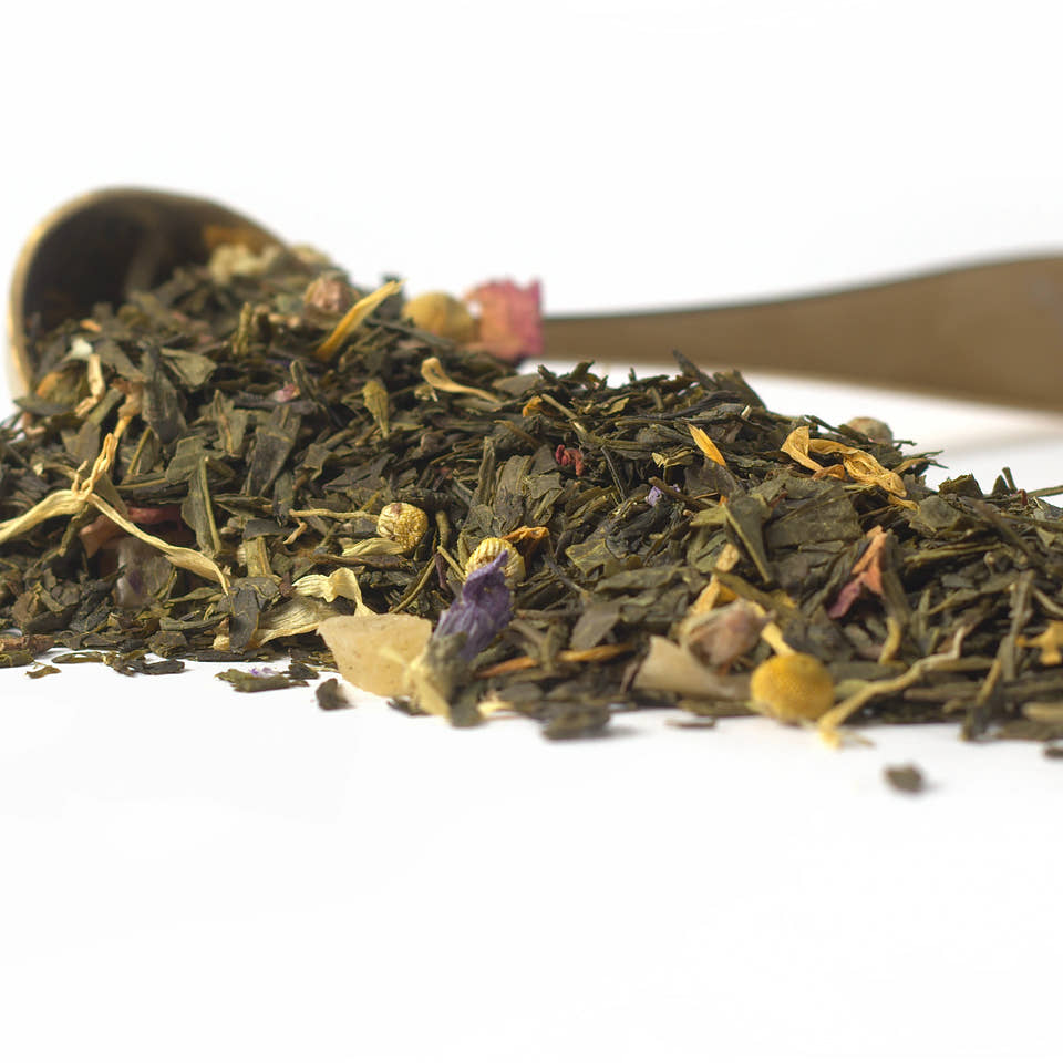 Rising Sun pineapple & blossom green tea, loose leaf