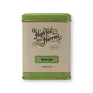 Rising Sun pineapple & blossom green tea, small tin, front