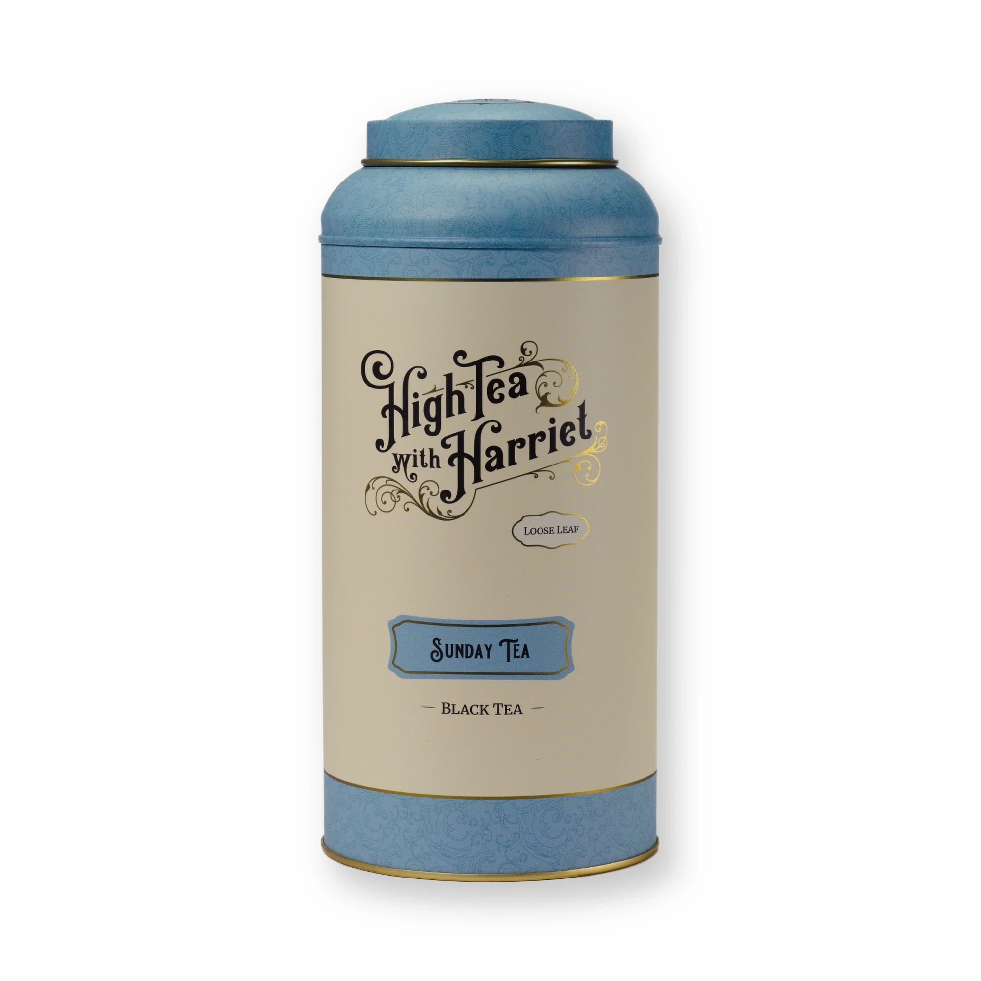 Sunday Tea malt & vanilla black tea, large tin, front