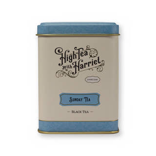 Sunday Tea malt & vanilla black tea, small tin, front