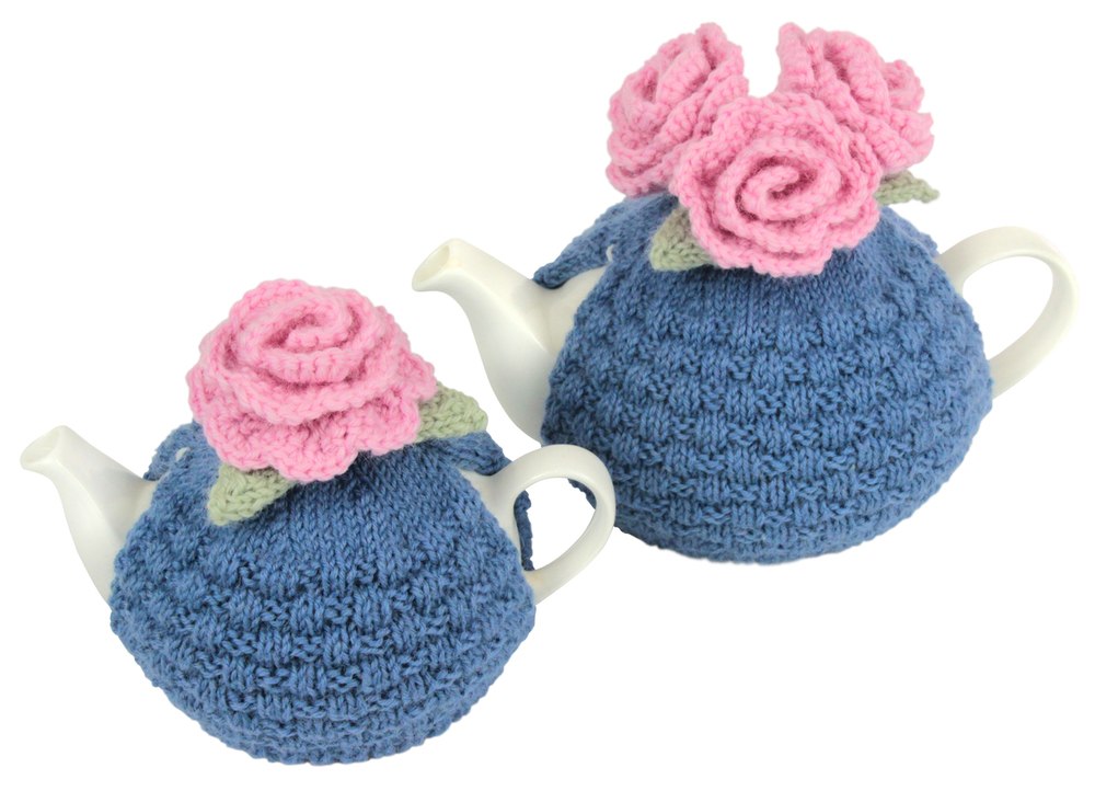 'Monet's Garden' - Royal Blue & Pink Roses